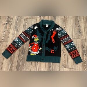 Kids Grinch Ugly Christmas Sweater L 2024 🎄Grow Your Heart 3 Sizes